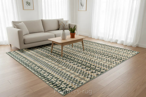 米蘭再生纖維立體浮雕絲絨地毯~9262-78008禮讚(情境)