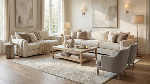 輝映 | 高密度亮絲立體刻紋地毯 | 白金系列 | 6121-83009(轉換風情境)