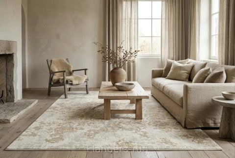 輝映 | 高密度亮絲立體刻紋地毯 | 白金系列 | 6121-83009(侘及風情境)