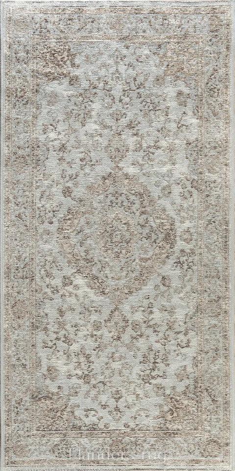安緹卡復古風純棉雪尼爾平織地毯~91269-500299-70x140cm