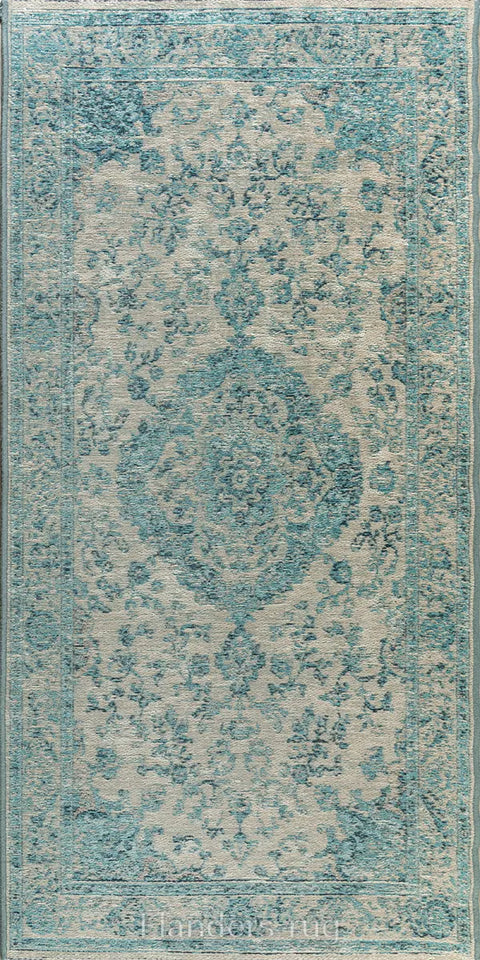 安緹卡復古風純棉雪尼爾平織地毯~91269-500399-70x140cm
