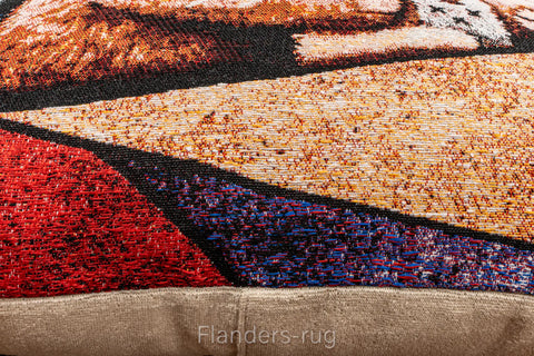 艾莉諾®提花織錦抱枕套43x43cm~貓城G-7001(紋理)