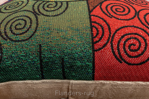 艾莉諾®提花織錦抱枕套43x43cm~貓城G-7014(紋理)