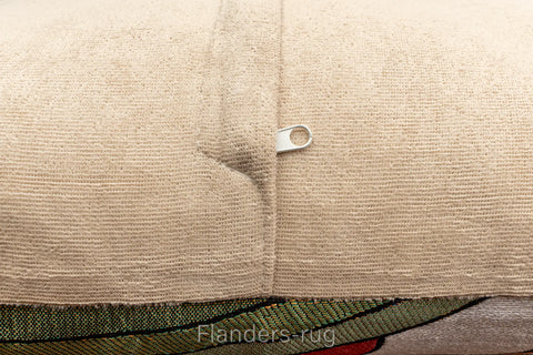 艾莉諾®提花織錦抱枕套43x43cm~貓城G-7015(背面)