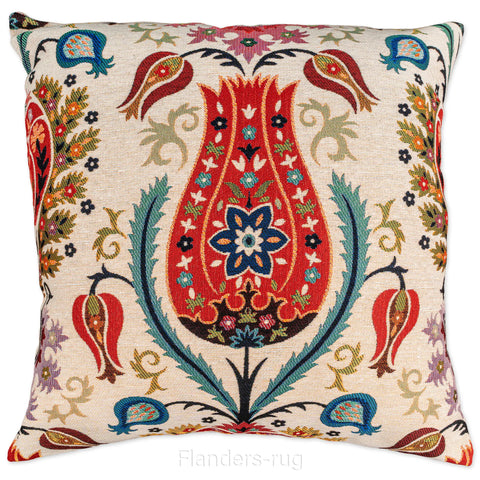 艾莉諾®提花織錦抱枕套43x43cm~鬱金香G-7019