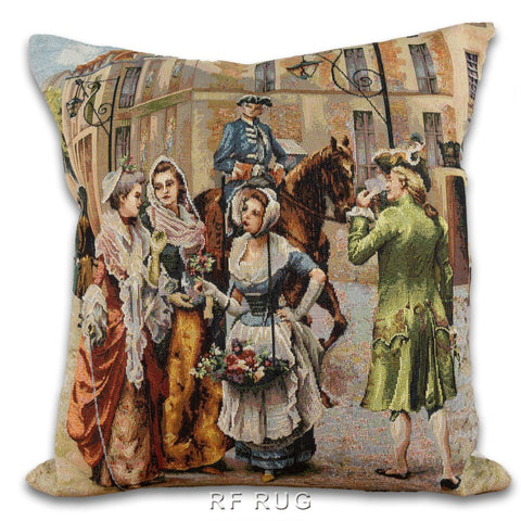 Believe®織錦抱枕套45x45cm~聖日爾曼A(送台製枕心) - 法蘭德斯地毯