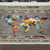 手工地毯製作世界地圖