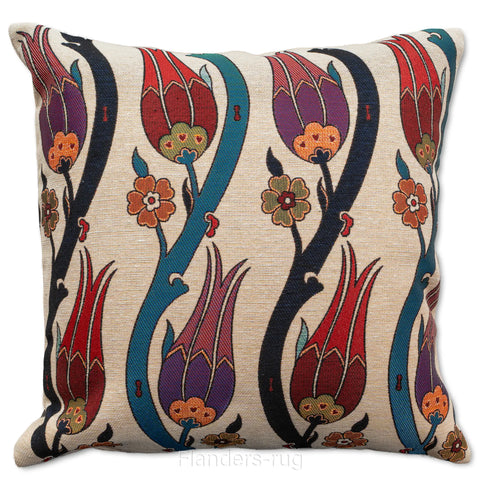 艾莉諾®提花織錦抱枕套43x43cm~鬱金香G-7020