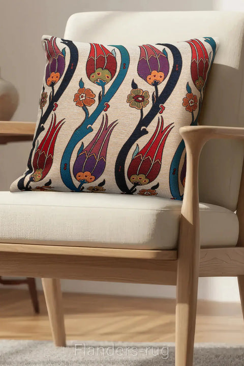 艾莉諾®提花織錦抱枕套43x43cm~鬱金香G-7020(商品圖)