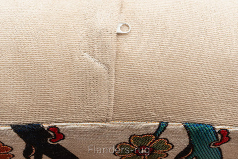 艾莉諾®提花織錦抱枕套43x43cm~鬱金香G-7020(背面)