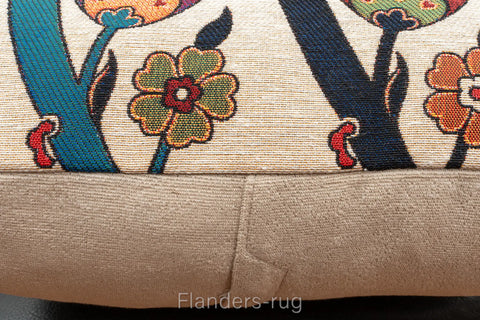 艾莉諾®提花織錦抱枕套43x43cm~鬱金香G-7020(紋理)