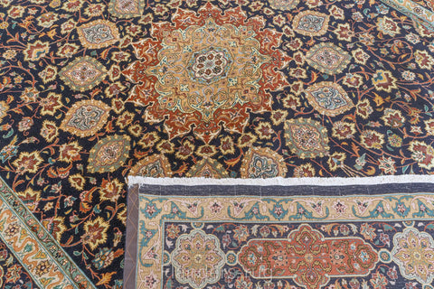 正宗伊朗大不理士羊毛手結波斯地毯253x364cm(背面)