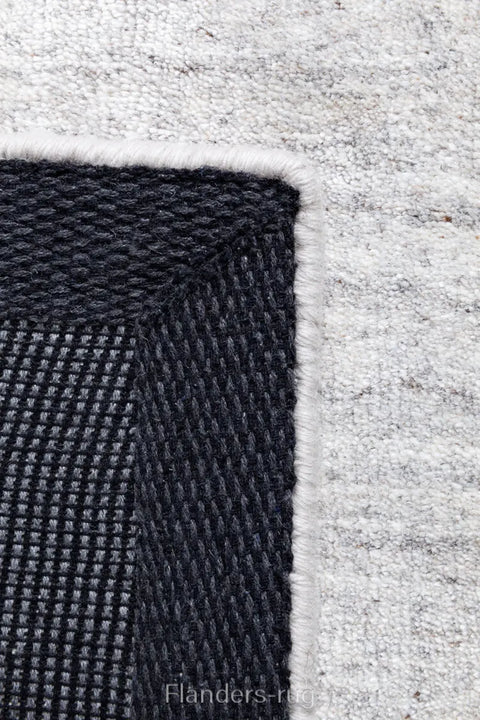 Ligne Pure手工編織羊毛混絲地毯~214.001.900Ripple灰白(背面)