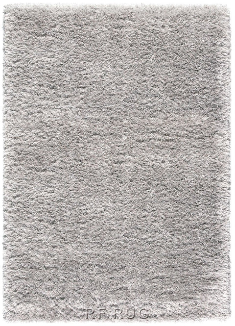狂想曲素色長毛(羊毛混紡)地毯~2501-906灰銀