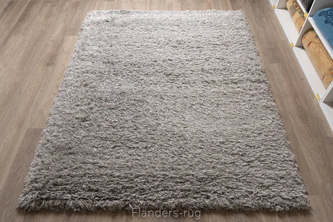 狂想曲素色長毛(羊毛混紡)地毯~906-2501灰銀