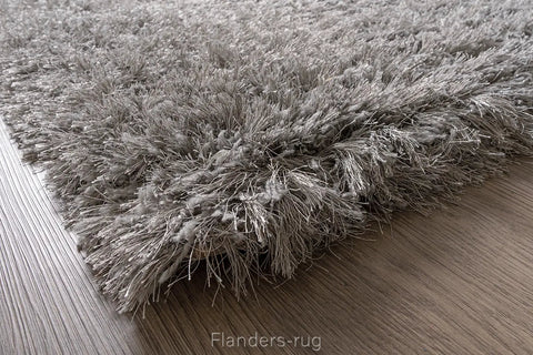 狂想曲素色長毛(羊毛混紡)地毯~2501-906灰銀(紋理)