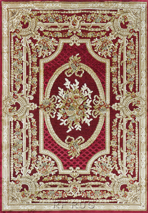 吉諾瓦立體浮雕厚絲毯~38399-121210皇家紅