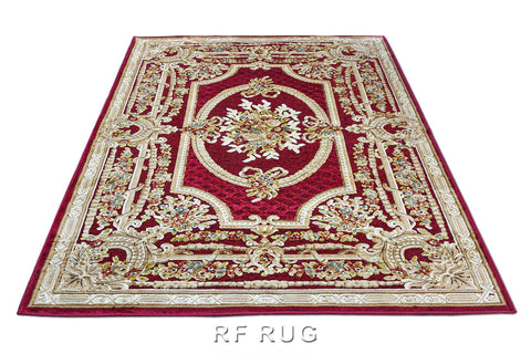 吉諾瓦立體浮雕厚絲毯~38399-121210皇家紅(近拍)