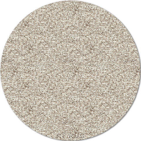 黎明素色雙股紗長毛圓形地毯~39001-2211米褐