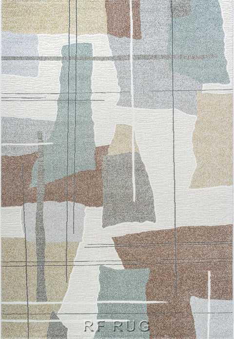 范倫堤諾抽象藝術地毯~46011-6161撕畫