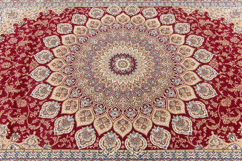 達文西百萬針高密度古典地毯~57090-1484羅浮紅(近拍_