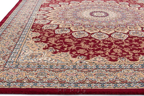 達文西百萬針高密度古典地毯~57090-1484羅浮紅(前緣)