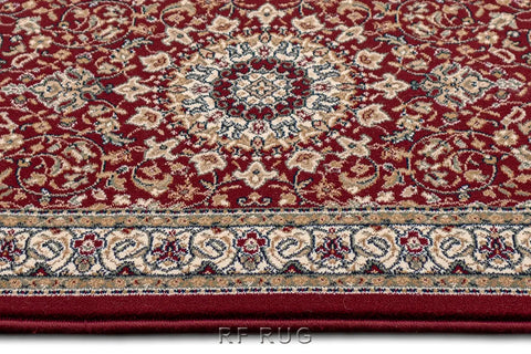 達文西百萬針高密度古典門口地毯~57119-1414卡山紅(紋理)