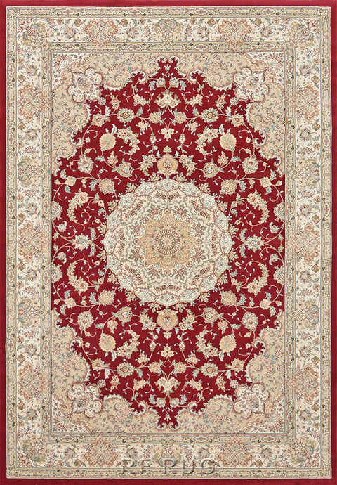 達文西百萬針高密度古典地毯~57418-1414奧圖曼紅