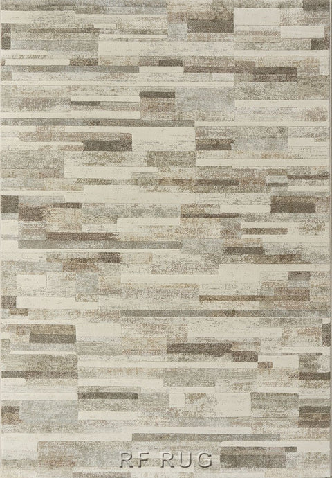古銀百萬針高密度現代地毯~63525-6282砌石