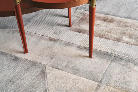 古銀百萬針高密度現代地毯~63694-6747維度(近拍)