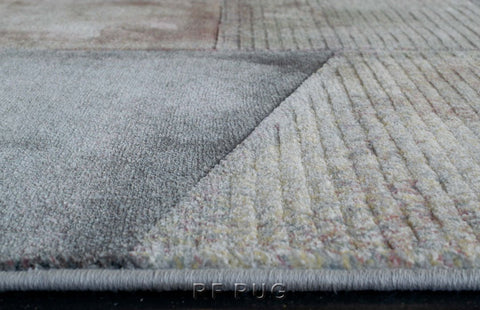 古銀百萬針高密度現代地毯~63694-6747維度(邊緣)