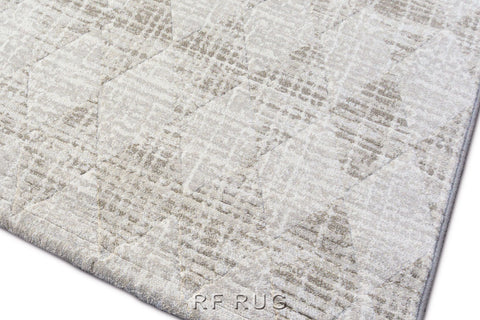古銀百萬針高密度現代地毯~64403-6575磚白(紋理)