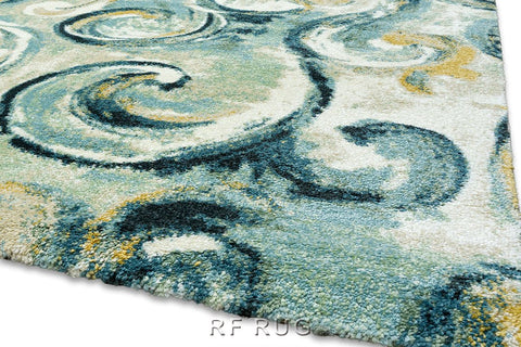 翡翠雙股紗超柔仿羊毛地毯~7589y10漩渦(紋理)