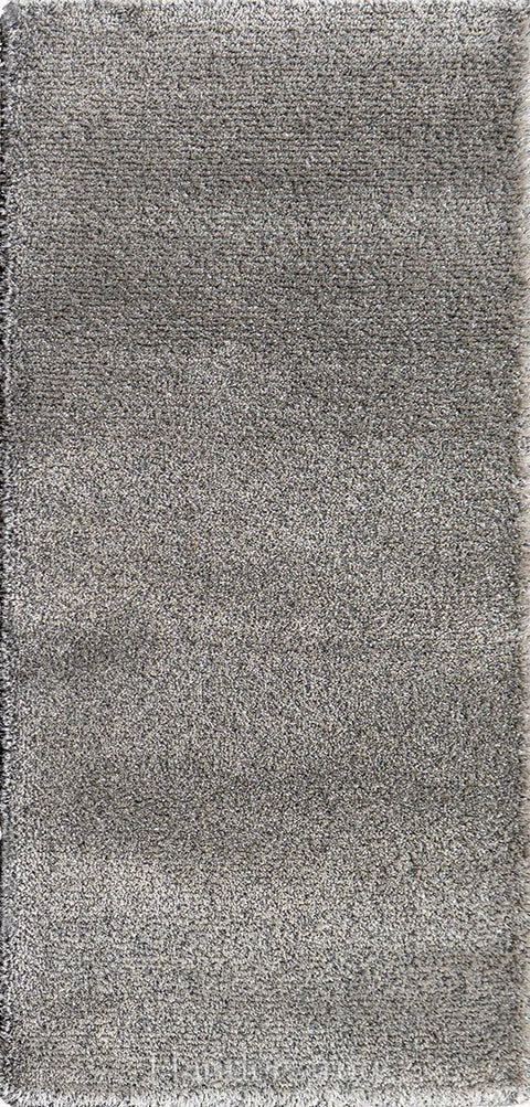 光譜極簡風細絲長毛地毯~80001-4656灰銀(床邊毯)