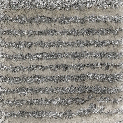 光譜極簡風細絲長毛地毯~80003-4656銀灰(紋理)