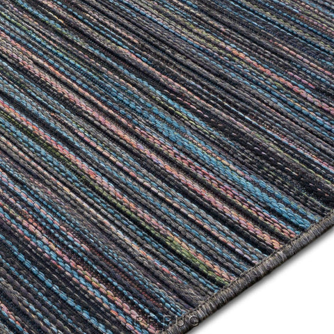 布萊頓室內外兩用平織地毯~98122-300199黑彩紋(紋理)