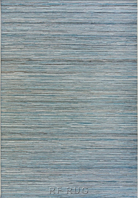 布萊頓室內外兩用平織地毯~98122-600196灰藍紋