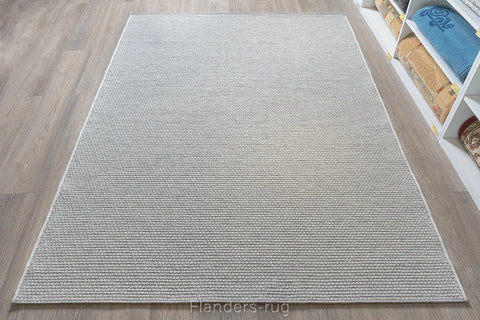 高地純羊毛平織地毯~99215-6001灰白(近拍)