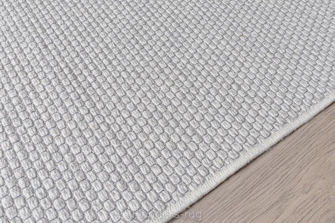 高地純羊毛平織地毯~99215-6001灰白(側邊)