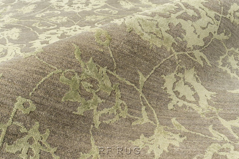 混沌理論抽象風手結羊毛竹絲地毯~ESK-623榮耀(紋理)