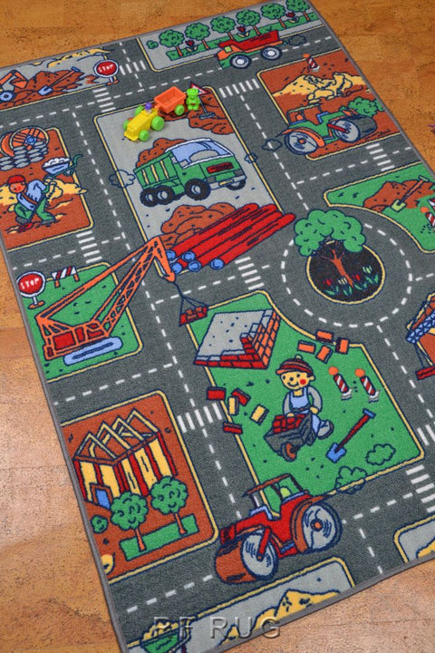 兒童遊戲毯100x150cm~工程(近拍）