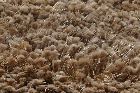 喀拉拉4米寬幅素色混金銀絲長毛地毯(可客製尺寸．基本購買單位400x1cm)~貂色(紋理)